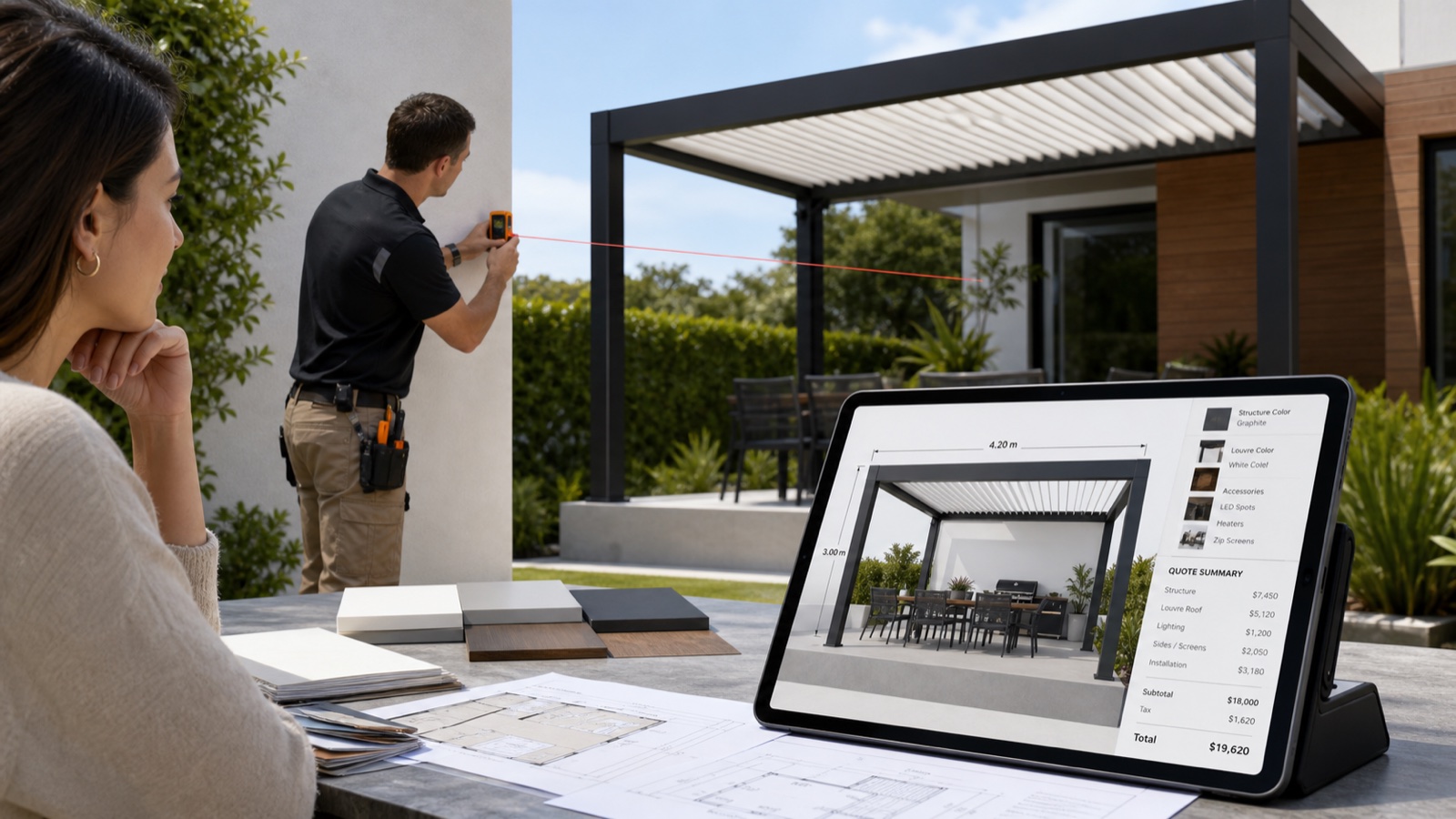 Wie Sie einen Pergola-Auftrag kalkulieren (ohne einen ganzen Tag zu verlieren)